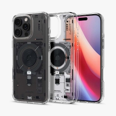 Ốp SPIGEN Ultra Hybrid NEO ONE MagFit Cho iPhone 16 Pro/ 16 Pro Max Mặt Lưng Tái Hiện Chi Tiết Linh Kiện Bên Trong