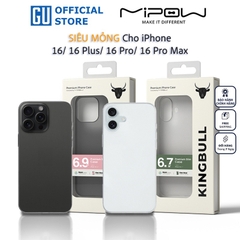 Ốp Lưng MIPOW Premium Ultra Slim Matte Cho iPhone 16/ 16 Plus/ 16 Pro/ 16 Pro Max Siêu Mỏng Chống Bám Vân Tay