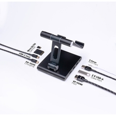Bộ Chuyển Đổi Mazer Infinite Multimedia 8 in 1 Với Giá Đỡ Máy Tính Bảng Có Thể Gấp Gọn 8 Cổng Đa Năng
