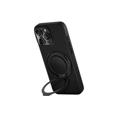 Ốp UNIQ KEVA AIR Cho iPhone 16 Pro Max Bằng Sợi Aramid Tặng Kèm Phụ Kiện GripFit Làm Chăn Đế Hoặc Móc Tay Khi Cầm