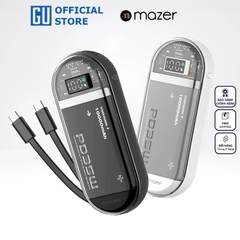 Pin Sạc Dự Phòng Mazer PowerCharge Link 1035 PD35W 10000mAh Có Sẵn 02 Dây Type C Tích Hợp Sạc Nhanh 35W