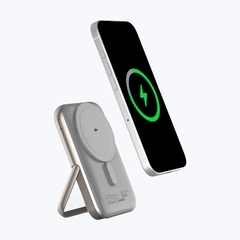 Pin Dự Phòng Không Dây Mazer MagAir17 Sạc Nhanh Qi2 15W 10000mAh Type-C PD35W Tích Hợp Chân Đế Aluminium Có Hiển Thị Pin