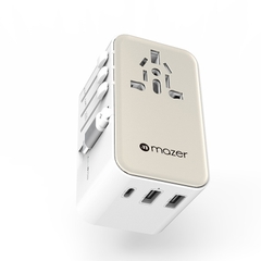 Củ Sạc Du Lịch MAZER Infinite Travel PD70W Ổ Cắm Đa Năng Sạc 05 Thiết Bị Cùng Lúc Tích Hợp Dây Type-C 70W