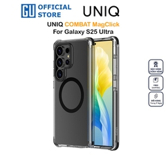 Ốp Lưng UNIQ COMBAT MagClick Charging Cho Samsung Galaxy S25 Ultra Chống Sốc Độ Cao 3m Có Vòng Nam Châm Sạc Không Dây