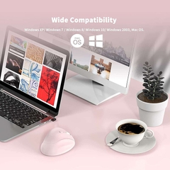 Chuột Không Dây MicroPack MP-V01W Kiểu Dáng Công Thái Học Cho Tư Thế Cầm Tay Thoải Mái Tiết Kiệm Pin 1600DPI