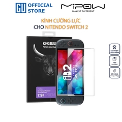 Kính Cường Lực Mipow Kingbull HD Premium Silk Cho Nintendo Switch 2 Cảm Ứng Siêu Nhạy Bảo Vệ Khỏi Trầy Xước Cho Máy Game