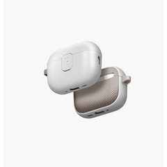 Ốp Bảo Vệ UNIQ CLYDE Cho AIRPODS PRO 3 Có Khóa Cài Nam Châm Bấm Nút Tự Bật Nắp Phối Hai Màu Thời Trang Có Sạc Không Dây