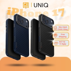 Ốp UNIQ KEVA EDGE Cho iPhone 17 Pro Max Sợi Aramid Siêu Bền Hỗ Trợ MagClick Siêu Nhẹ Ôm Điện Thoại