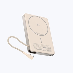 Pin Dự Phòng Không Dây Kèm Cáp MAZER MagLink70 Ai Qi2 15W/PD30W 10.000 mAh Chứng Nhận 3C Màn Hình Hiển Thị Thông Minh