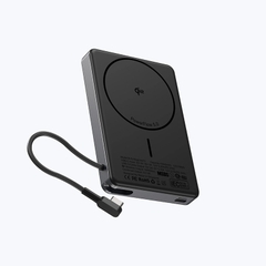 Pin Dự Phòng Không Dây Kèm Cáp MAZER MagLink70 Ai Qi2 15W/PD30W 10.000 mAh Chứng Nhận 3C Màn Hình Hiển Thị Thông Minh