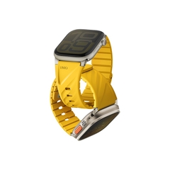 Dây Đeo UNIQ FLUO Cho Apple Watch Đủ Size 40-49mm Cao Su Bền Chống Nước Khóa Cài Thép Và Khóa Nam Châm Từ Tính An Toàn