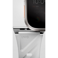 Dây Đeo UNIQ FLUO Cho Apple Watch Đủ Size 40-49mm Cao Su Bền Chống Nước Khóa Cài Thép Và Khóa Nam Châm Từ Tính An Toàn