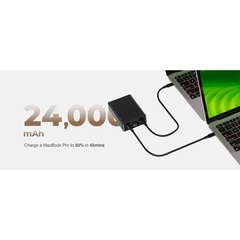 Pin Dự Phòng MAZER PowerCharge PD100W Dung Lượng 24000mAh Sạc Siêu Nhanh Cho Cả Laptop 02xUSB-C 01xUSB-A Kèm Dây Type C