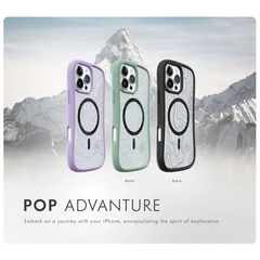 Ốp LAUT POP ADVENTURE Cho iPhone 16 Có Sạc Không Dây Thiết Kế 3 Chiều Kiểu Dáng Công Thái Học Cầm Nắm Chắc Chắn