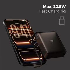 Pin Dự Phòng Siêu Nhỏ MIPOW POWERCUBE CX10 10000 mAh Tích Hợp Cáp USB Làm Móc Đeo Ultra-Mini Aluminum Chứng Chỉ CCC