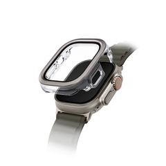 Ốp Mặt Đồng Hồ UNIQ VOUTE Cho Apple Watch Ultra 1/2 49mm Bao Gồm Kính Bảo Vệ Cảm Ứng Siêu Nhạy Độ Cứng 9H