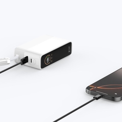 Pin Dự Phòng Kèm Cáp MAZER Ai PowerCharge Laptop PD 130W Dung Lượng 20.000 mAh Có Màn Hình Ai Hiển Thị Pin Và Công Suất