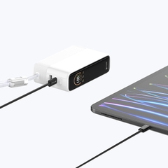 Pin Dự Phòng Kèm Cáp MAZER Ai PowerCharge Laptop PD 130W Dung Lượng 20.000 mAh Có Màn Hình Ai Hiển Thị Pin Và Công Suất