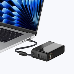 Pin Dự Phòng Kèm Cáp MAZER Ai PowerCharge Laptop PD 130W Dung Lượng 20.000 mAh Có Màn Hình Ai Hiển Thị Pin Và Công Suất