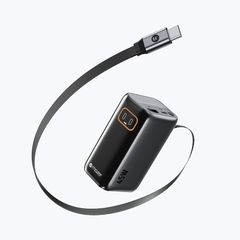 Pin Dự Phòng Kèm Cáp C MAZER PowerCharge Link R PD 45W Dung Lượng 10000mAh Dây Cáp Rút Type C Dài 70cm Chứng Nhận CCC