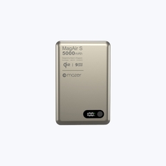 Pin Sạc Dự Phòng Không Dây MAZER MagAir S Qi2 15W PD 20W 5.000mAh Siêu Mỏng Màn Hình Số Hiển Thị Pin Và Trạng Thái Sạc