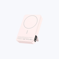 Pin Sạc Dự Phòng Không Dây MAZER MagAir21 Qi2 15W PD 30W 10000mAh Chứng Nhận CCC Có Chân Đế Nhôm Màn Hình Led Mỏng 19mm
