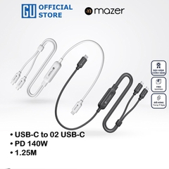 Dây Cáp Sạc Ra 2 Đầu USB-C MAZER InfiniteLink Scorpion PD 140W Dài 1.25m Chất Liệu Nylon Bện Bền Chắc Cao Cấp