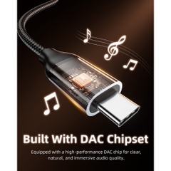 Cổng chuyển OTG Innostyle NexaLink USB-C to 3.5mm Audio Female Adapter A130GY Chuyển USB-C Sang Jack Cắm Tai Nghe 3.5mm