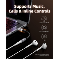 Cổng chuyển OTG Innostyle NexaLink USB-C to 3.5mm Audio Female Adapter A130GY Chuyển USB-C Sang Jack Cắm Tai Nghe 3.5mm
