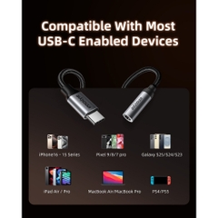 Cổng chuyển OTG Innostyle NexaLink USB-C to 3.5mm Audio Female Adapter A130GY Chuyển USB-C Sang Jack Cắm Tai Nghe 3.5mm
