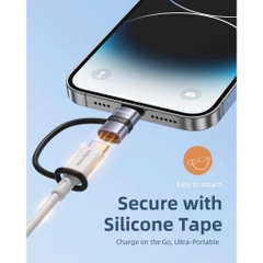 Cổng Chuyển OTG Innostyle FlexiLInk Ligtning to USB-C Female Adapter With Silicone Tape ST-540GY PD30W USB2.0 480Mbps