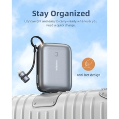 Cổng Chuyển OTG Innostyle FlexiLInk Ligtning to USB-C Female Adapter With Silicone Tape ST-540GY PD30W USB2.0 480Mbps
