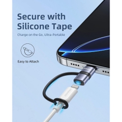 Cổng Chuyển OTG Innostyle FlexiLInk USB-C to Ligtning Female Adapter With Silicone Tape ST-530GY PD30W USB2.0 480Mbps