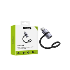 Cổng Chuyển OTG Innostyle FlexiLInk USB-C to Ligtning Female Adapter With Silicone Tape ST-530GY PD30W USB2.0 480Mbps