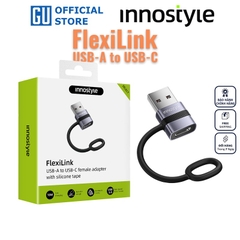 Cổng Chuyển OTG Innostyle FlexiLInk USB-A to USB-C Female Adapter With Silicone Tape ST-520 18W USB3.0 Tốc độ 5Gbps