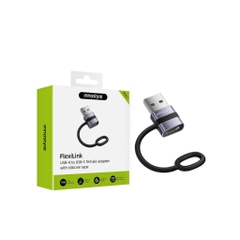 Cổng Chuyển OTG Innostyle FlexiLInk USB-A to USB-C Female Adapter With Silicone Tape ST-520 18W USB3.0 Tốc độ 5Gbps