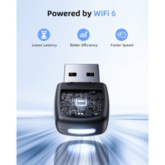 Bộ Thu Wifi Innostyle NexaLink USB-A to Wifi 6 Adapter AWF6 USB-A 2.0 Băng Tần 2.4Ghz Tốc Độ Tối Đa 287Mbps