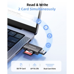 Đầu Đọc Thẻ Nhớ Innostyle NexaLink 2 in 1 Hai Cổng USB-C & USB-A Hỗ Trợ Các Loại Thẻ SD và MicroSD