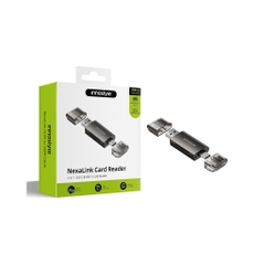 Đầu Đọc Thẻ Nhớ Innostyle NexaLink 2 in 1 Hai Cổng USB-C & USB-A Hỗ Trợ Các Loại Thẻ SD và MicroSD