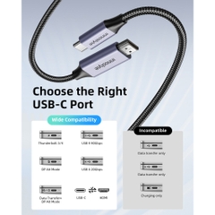 Cáp USB-C to HDMI Innostyle NexaLink Chất Lượng Ultra HD 4K@60Hz/ 2K@120Hz Dài 2m Truyền Tải Nội Dung Số Độ Nét Cao