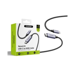 Cáp USB-C to HDMI Innostyle NexaLink Chất Lượng Ultra HD 4K@60Hz/ 2K@120Hz Dài 2m Truyền Tải Nội Dung Số Độ Nét Cao