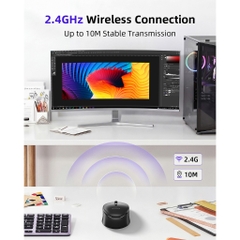 Chuột Không Dây Innostyle OfficeFlow Wireless Mouse Black Silent Click Kết Nối 2.4GHz Thiết Kế Công Thái Học Siêu Nhẹ