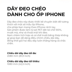 Dây Đeo Chéo Mipow Crossbody Strap ML04 Điều Chỉnh Chiều Dài Phù Hợp 1M Đến 2M Sử Dụng Chất Liệu Bền Vững