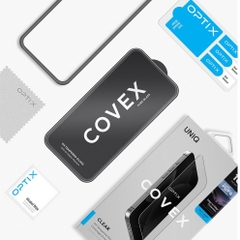 Kính Cường Lực Không Viền UNIQ OPTIX COVEX CLEAR Cho iPhone 18 Pro/ 18 Pro Max Trong Suốt Hoàn Toàn