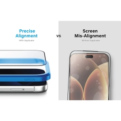 Kính Cường Lực Không Viền UNIQ OPTIX COVEX CLEAR Cho iPhone 18 Pro/ 18 Pro Max Trong Suốt Hoàn Toàn