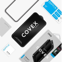 Kính Cường Lực Chống Nhìn Trộm UNIQ OPTIX COVEX PRIVACY Cho iPhone 18 Pro/ 18 Pro Max Công Nghệ DX2™ Tăng Độ Bền Chắc