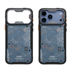 Ốp Lưng SKINARMA VIGOR XE Cho iPhone 18 Pro/ 18 Pro Max/ 17 Pro/ 17 Pro Max Họa Tiết Rằn Ri Kỹ Thuật Số Tặng Kèm Móc Đeo