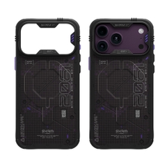 Ốp Lưng SKINARMA VIGOR XE Cho iPhone 18 Pro/ 18 Pro Max/ 17 Pro/ 17 Pro Max Họa Tiết Rằn Ri Kỹ Thuật Số Tặng Kèm Móc Đeo