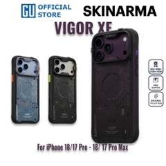 Ốp Lưng SKINARMA VIGOR XE Cho iPhone 18 Pro/ 18 Pro Max/ 17 Pro/ 17 Pro Max Họa Tiết Rằn Ri Kỹ Thuật Số Tặng Kèm Móc Đeo