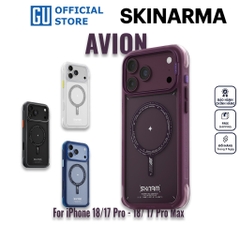 Ốp Lưng SKINARMA AVION Cho iPhone 18 Pro/ 18 Pro Max/ 17 Pro/ 17 Pro Max Sạc Từ Tính Không Dây Mag-Charge
